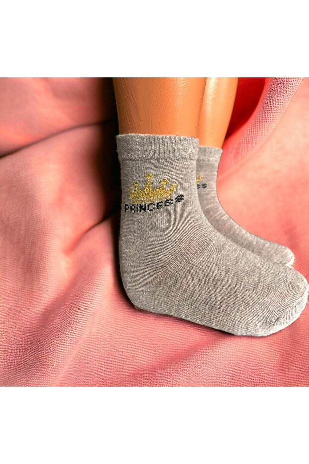 Princess Written Patterned Socks (4Pairs) - 4