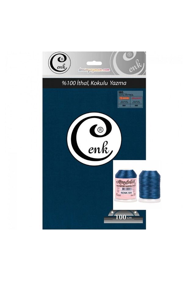 - Ithal 100*100 Düz Yazma Altınbaşak 20 Gr Oya Ipi Ile Birlikte - 1