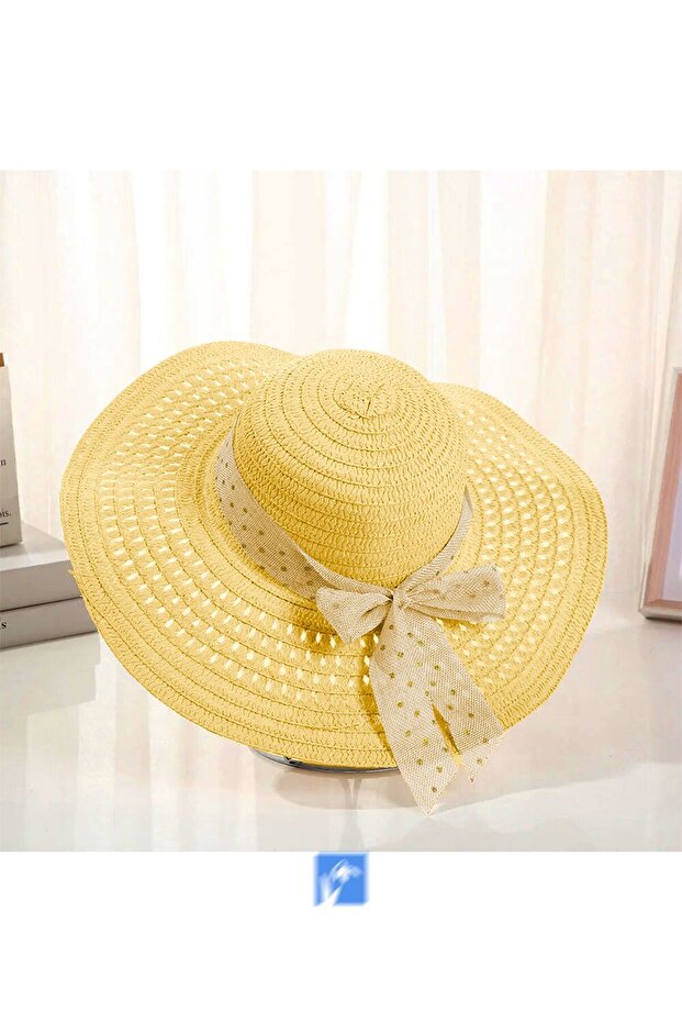 Women's Straw Floppy Beach Hat (56-58 cm)