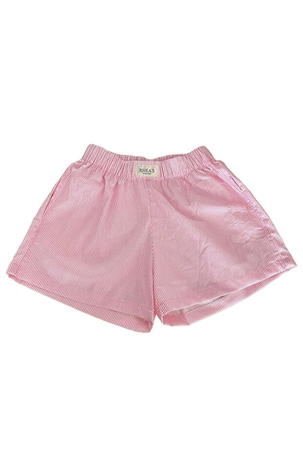 Çizgili Pijama Şort - 1