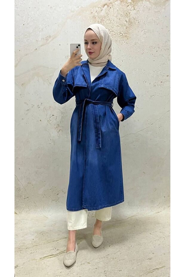Denim trenc