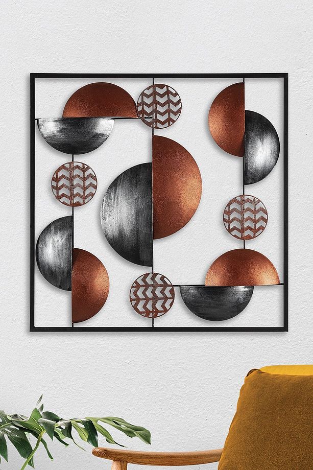 Doreart Aurora Metal Duvar Tablosu, Ev Ofis Duvar Panosu (bakır) - 2