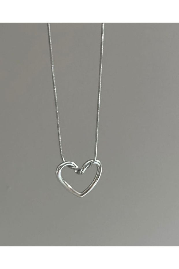 ÇELİK DÜĞÜM KALP KOLYE - 3