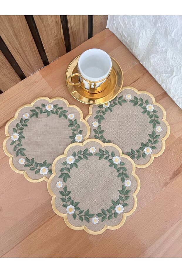 مناديل كوكتيل طراز PAPATYA CROWN، عبوة من 6 قطع