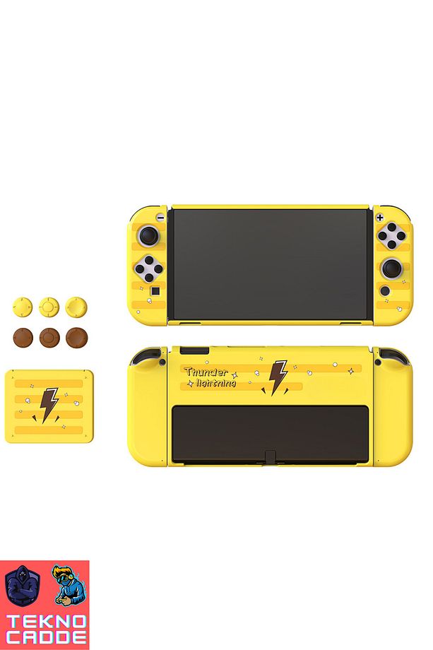 TNS-1192 Switch OLED Standlı Kılıf Analog Yükseltici Koruyucu Kart Kutusu 3in1 KİT - 3