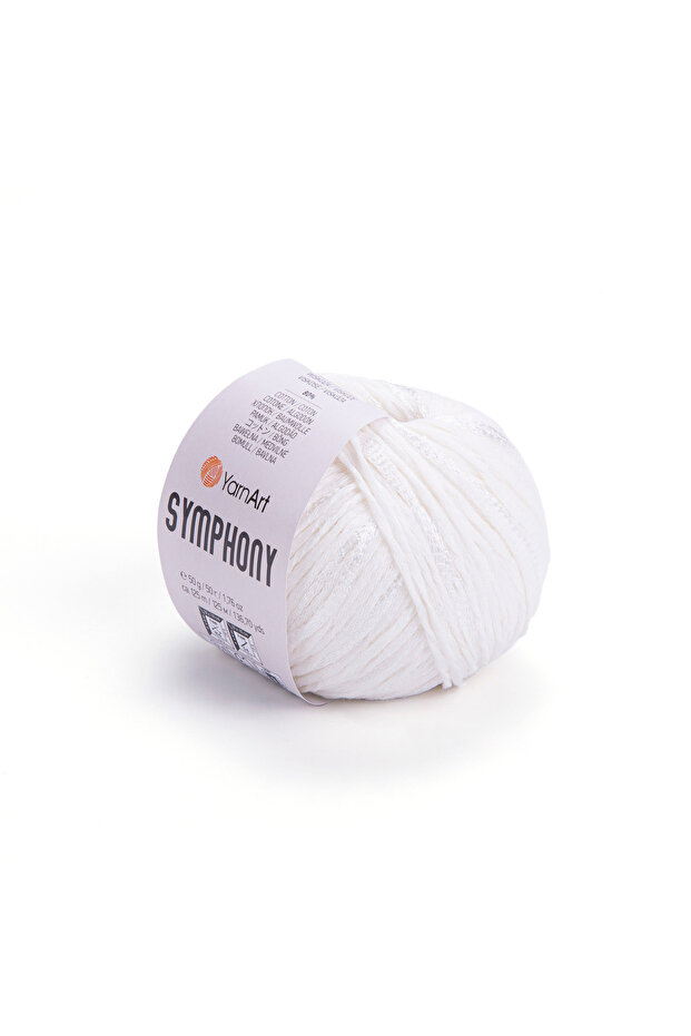 SYMPHONY - HAND KNITTED STRING 2101-WHITE - 1
