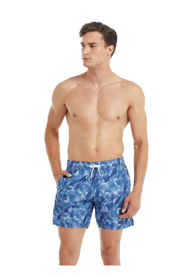 Erkek Desenli Denim Şort Mayo C6T3N0O01 - 1