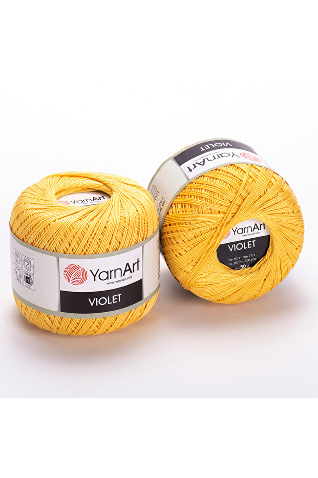 Vıolet  Merserize Dantel İpi Sarı 4653 - 1