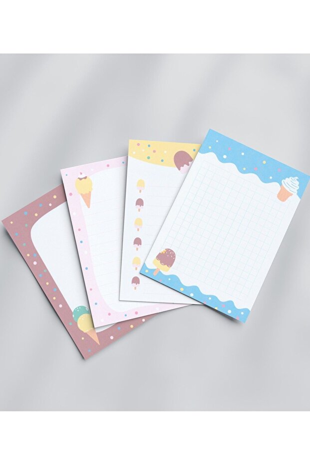 4 Pieces - A6 Size Mini Notepad, Memopad, To-Do List, Planner
