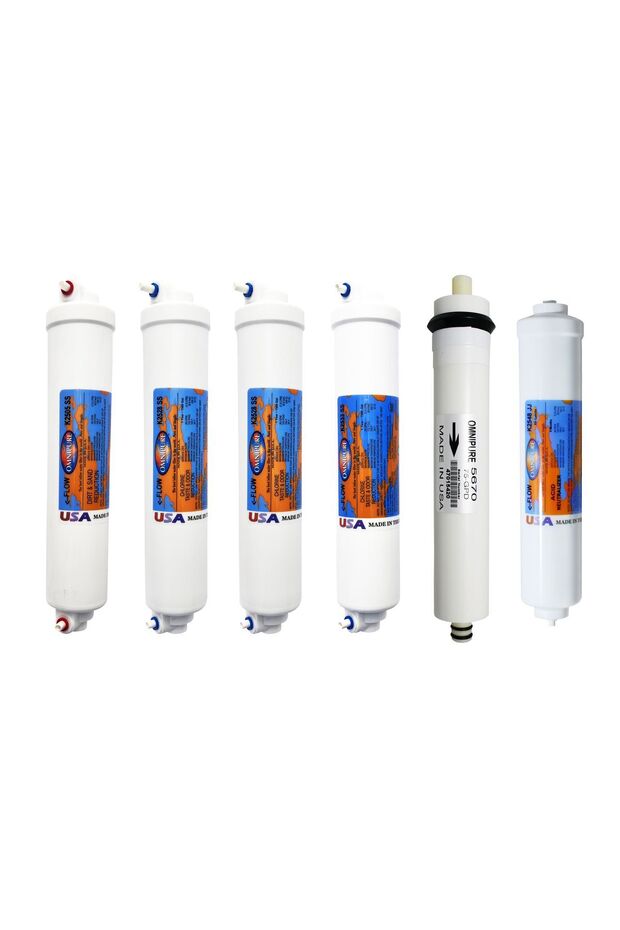 K25 Serisi Inline 6'li Membranlı Ve Alkali 2548 Filtre Seti - 1