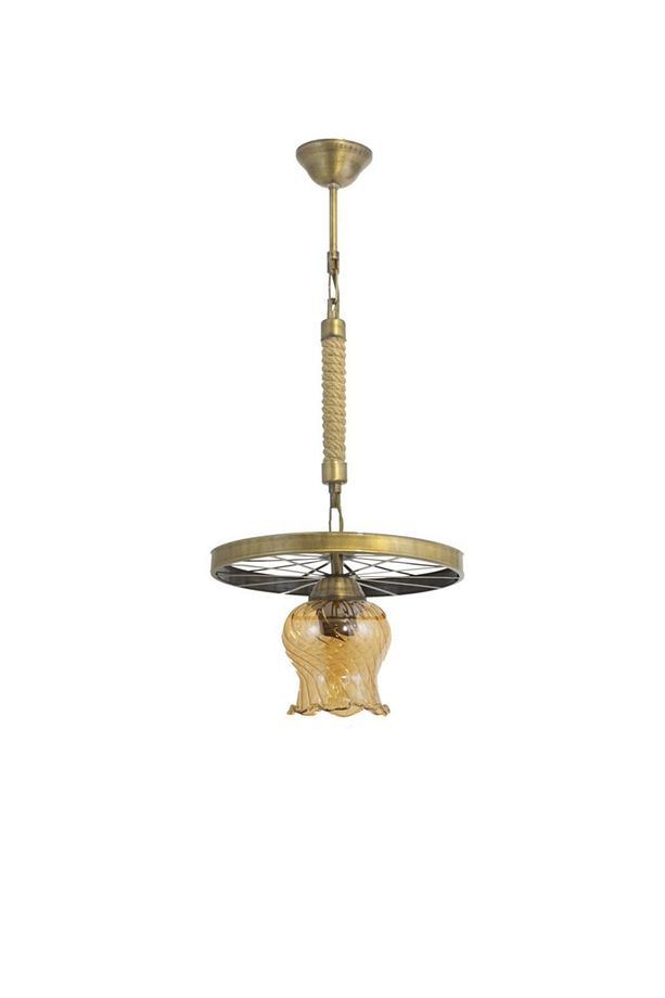 Spor Modern Rustik Retro Tekli Model Teker Sarkıt Avize - 1