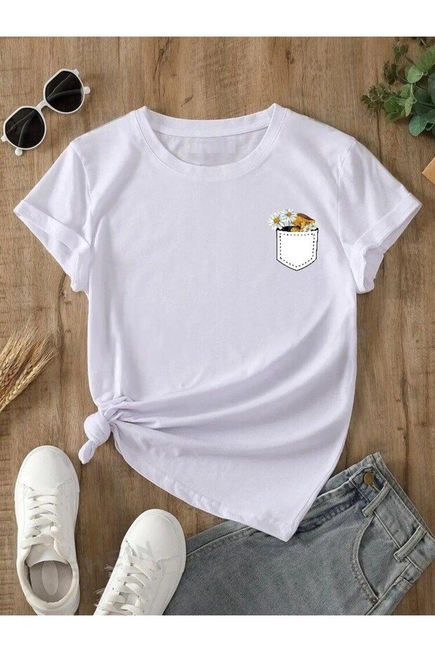 FLORAL PRINT KIDS T-SHIRT - CREW NECK T-SHIRT FOR GIRLS AND BOYS