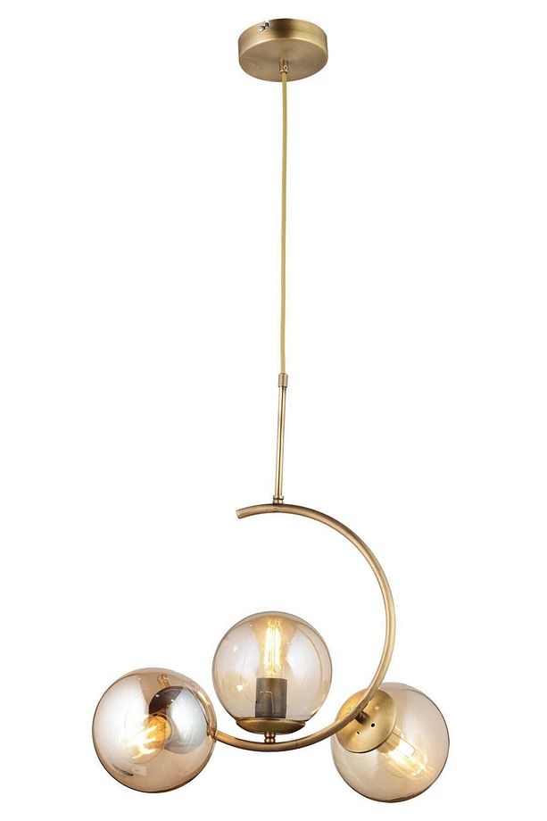 C Hilal Model Sarkıt Model Modern Glop Camlı Gold Avize - 1