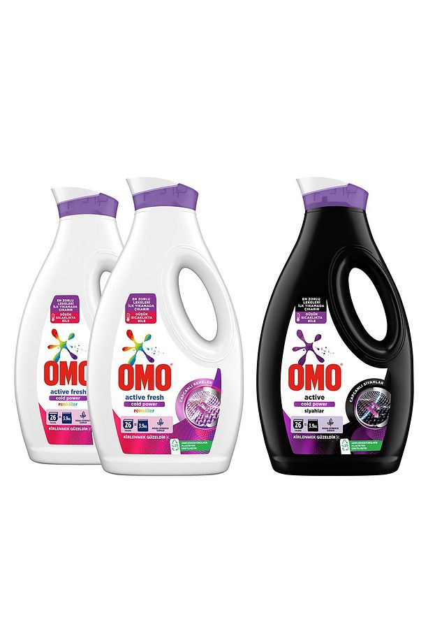Deterjan Active Fresh Cold Power Renkliler 1690 ml X2 Active Cold Power Siyahlar 1690ml X1 - 3