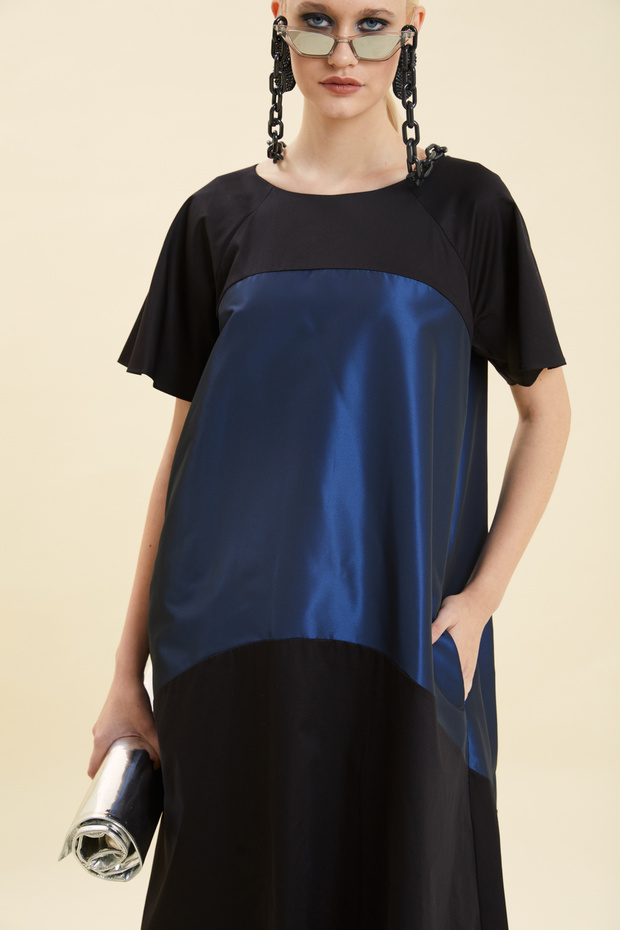 Tafta Detaylı Elbise - 2