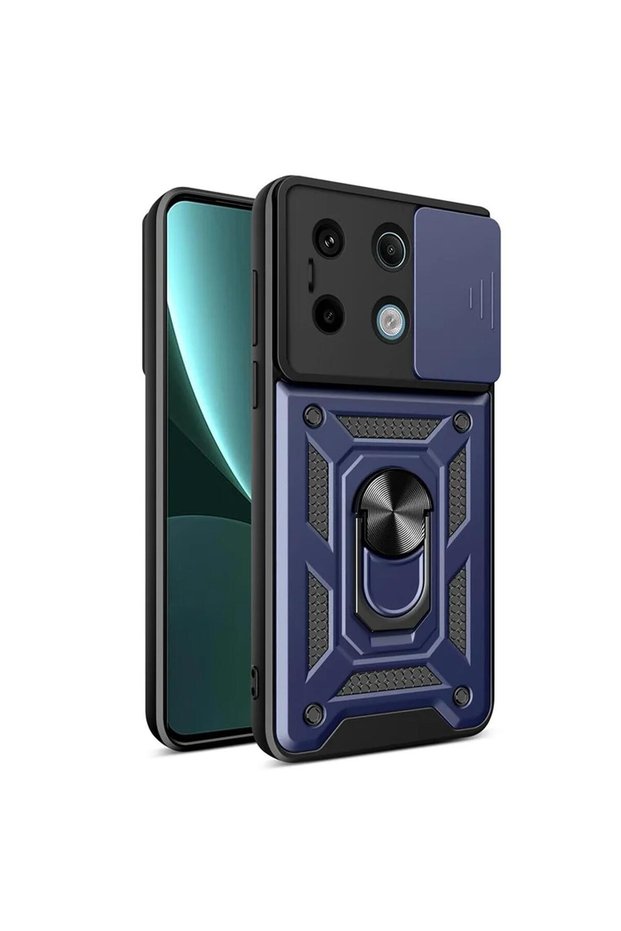 Xiaomi Poco M6 Pro 4g Case Impact Resistant Navy Blue
