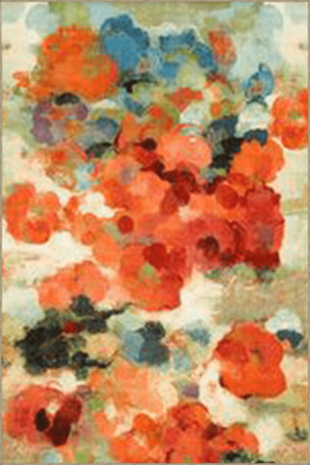 Multicolored Abstract Abstract Patterned Creative Modern Decorative Carpet 5032