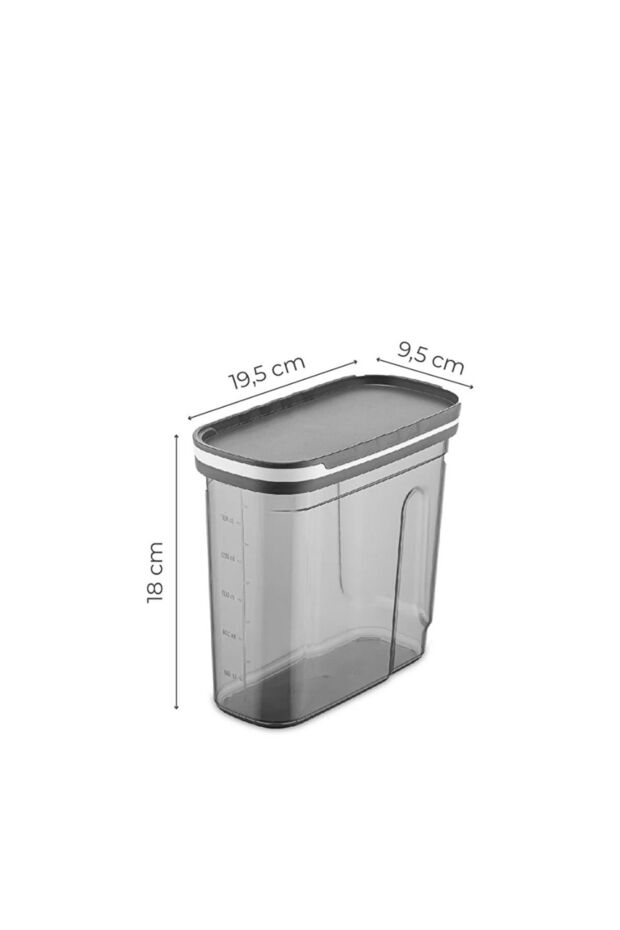4'lü Sürgülü Kapaklı Erzak Kabı 2.7 Litre Y4bnm-0674 - 2