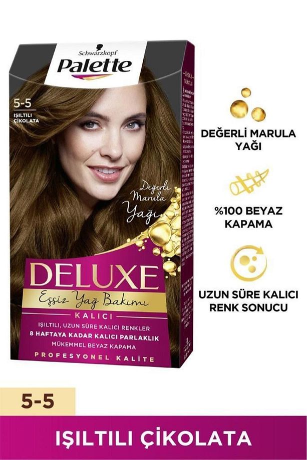 Deluxe 5-5 Işıltılı Çikolata X 2 Adet Saç Boyası - 2