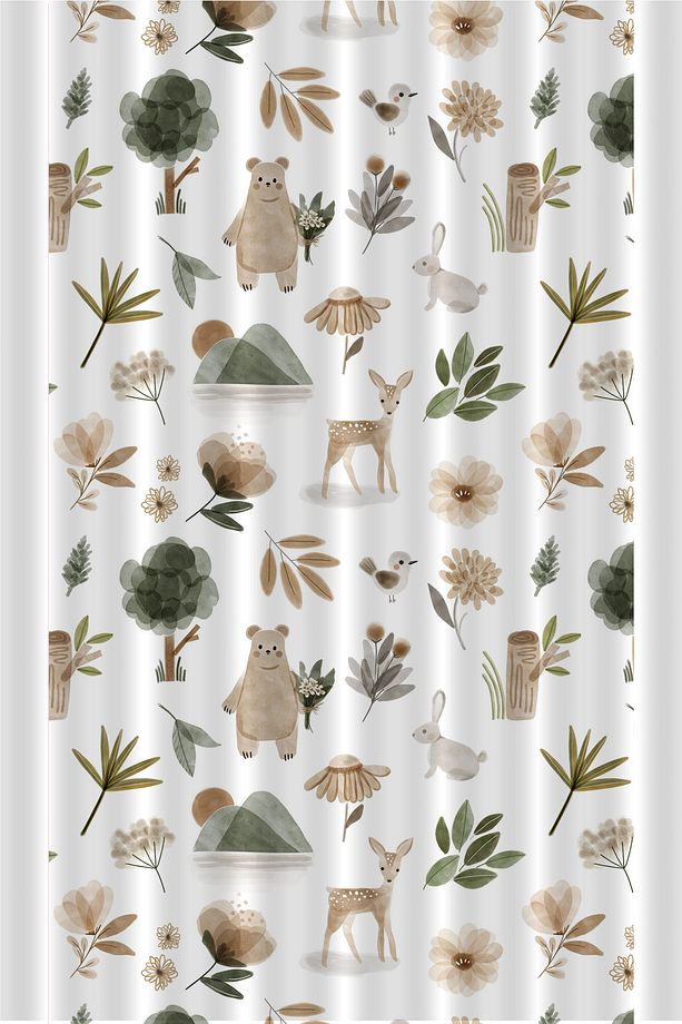 Çocuk Ve Bebek Odası Fon Perde Tek Kanat (Child Room Curtain) - 2