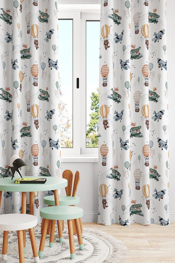 Çocuk Ve Bebek Odası Fon Perde Tek Kanat (Child Room Curtain) - 1