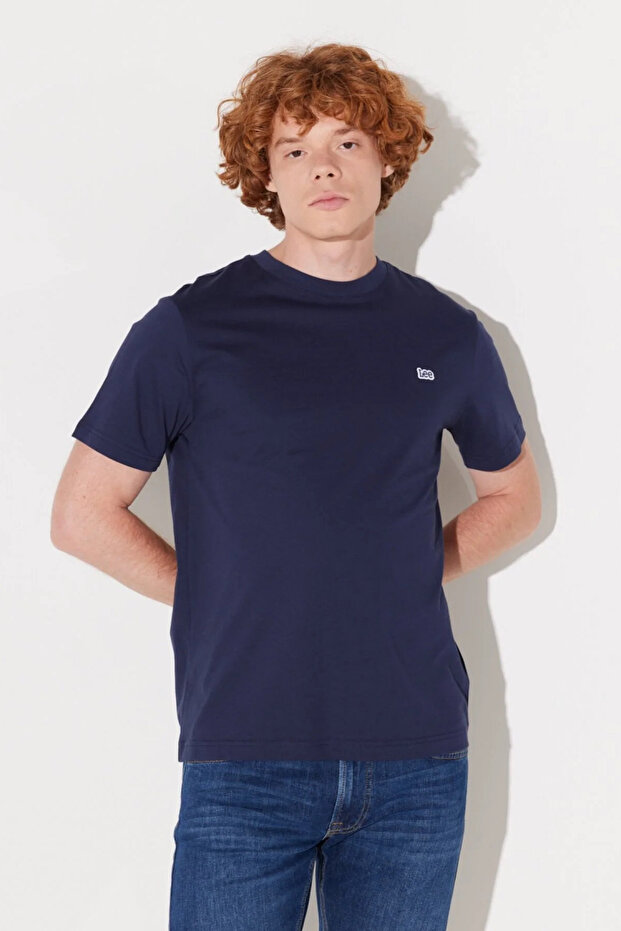 Short Sleeve O-Neck T-S Navy Blue Men's Short Sleeve T-Shirt