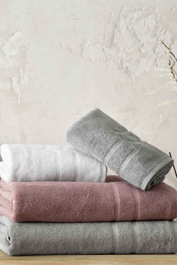 Vogue 100% Cotton 50X90 Extra Wide Thick Woven Luxury Hand and Face Towel with Easy-Dry Feature - Plum