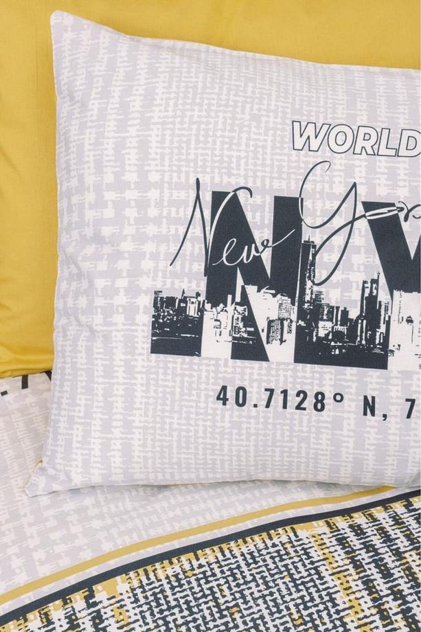 Genç Ranforce Nevresim Takımı Tek Kişilik World Wide Hardal - 2