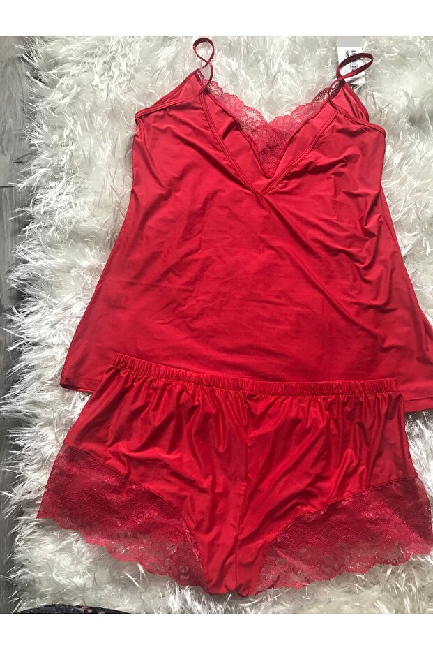 REFLECTİONS KIRMIZI DANTEL TAKIM - 3