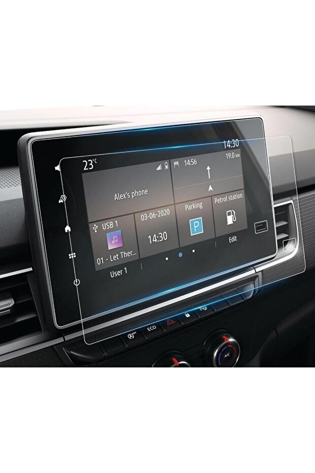 Renault Trafic Combi 8 Inch - Multimedia Screen Protector Transparent - 4