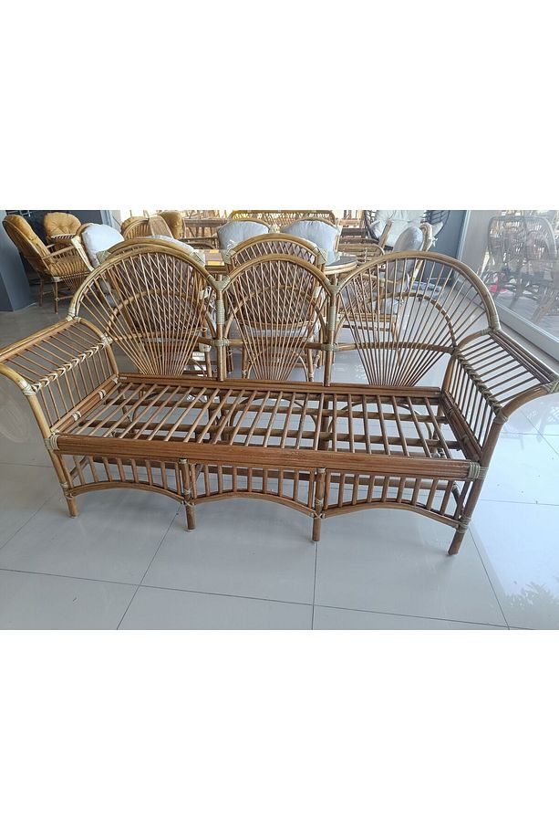 Zebra Bambu Inci 5 Kişilik Masa Sandalye Takımı - 2
