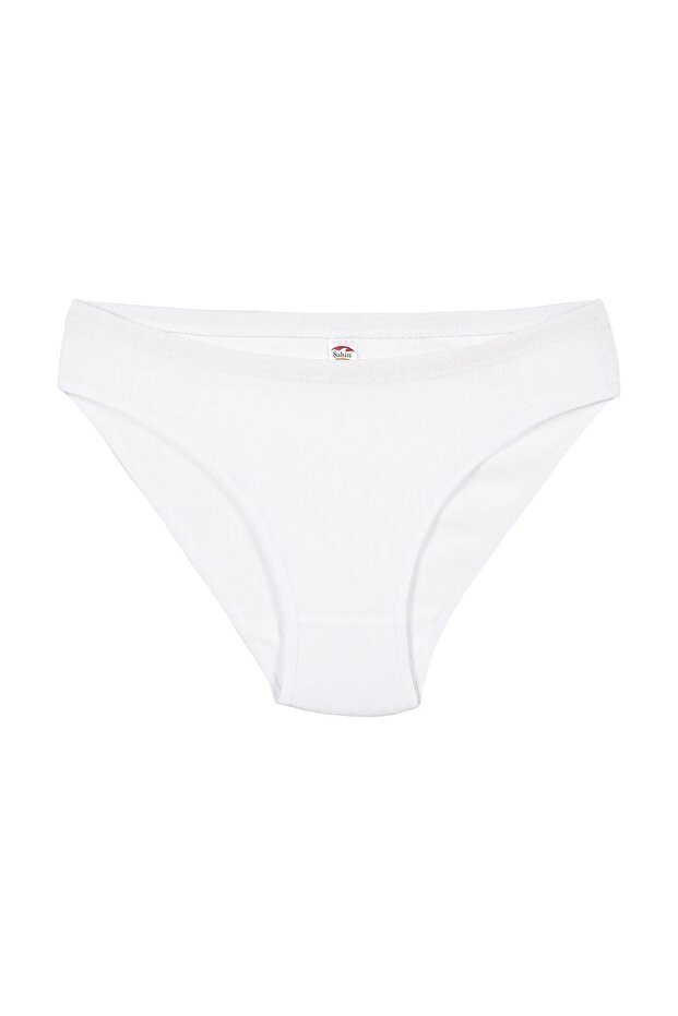 6 Pieces Women's Ribbed 100% Cotton Comfortable Fit Panties Economic Package