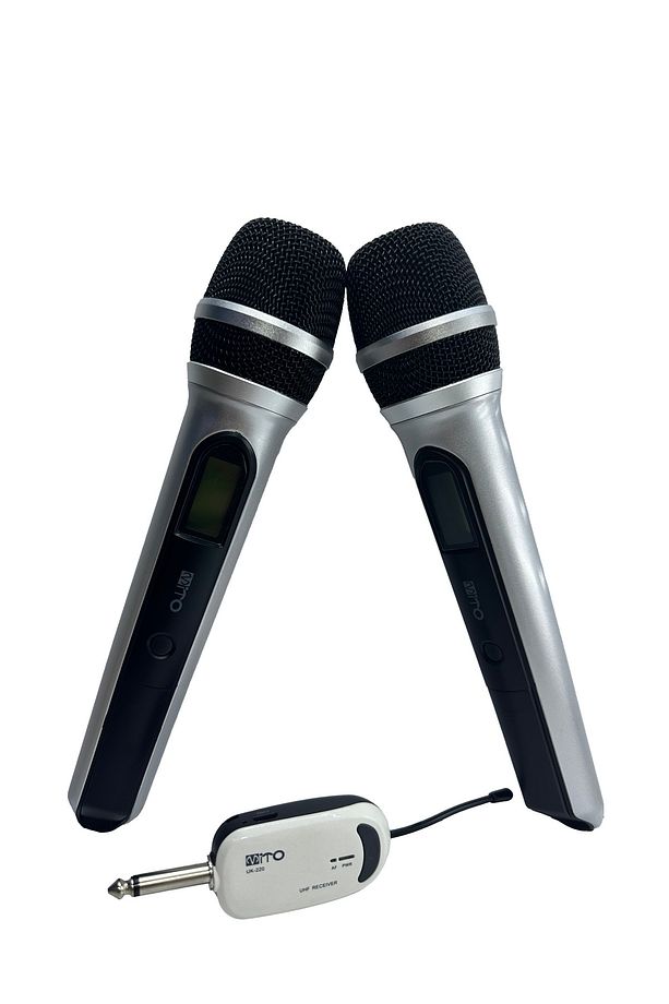 UHF Kablosuz 2'li El Mikrofonu - 1