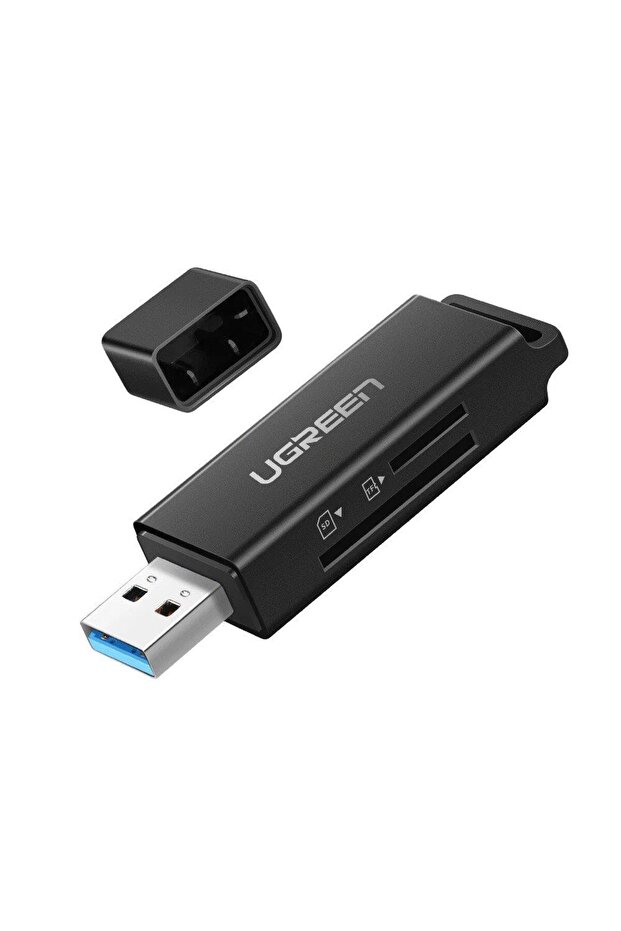 Black USB 3.0 Micro SD and SD Card Reader