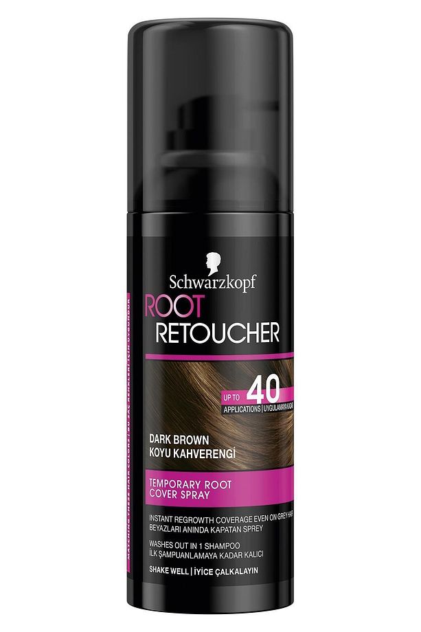 Root Retoucher Beyazları Anında Kapatan Sprey Boya Koyu Kahverengi 120 Ml X 2 Adet - 3