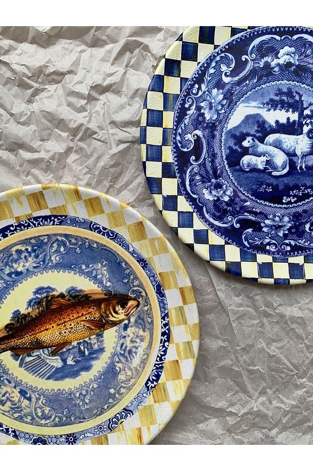 Dekoratif Duvar Tabağı Duvar Süsü Blue Blanc Tabak Mavi Tabak No:18 - 6