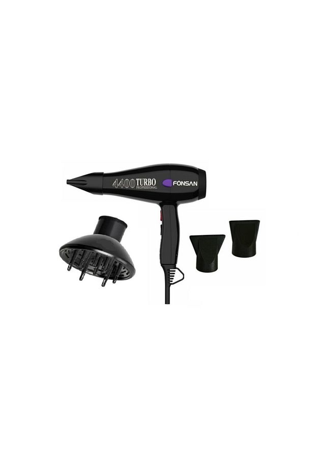 4400 Kuaför Tipi Profesyonel Fön Saç Kurutma Makinesi+fön Başlıkları+ısı Ayarlı Difüzör (2600w) - 3