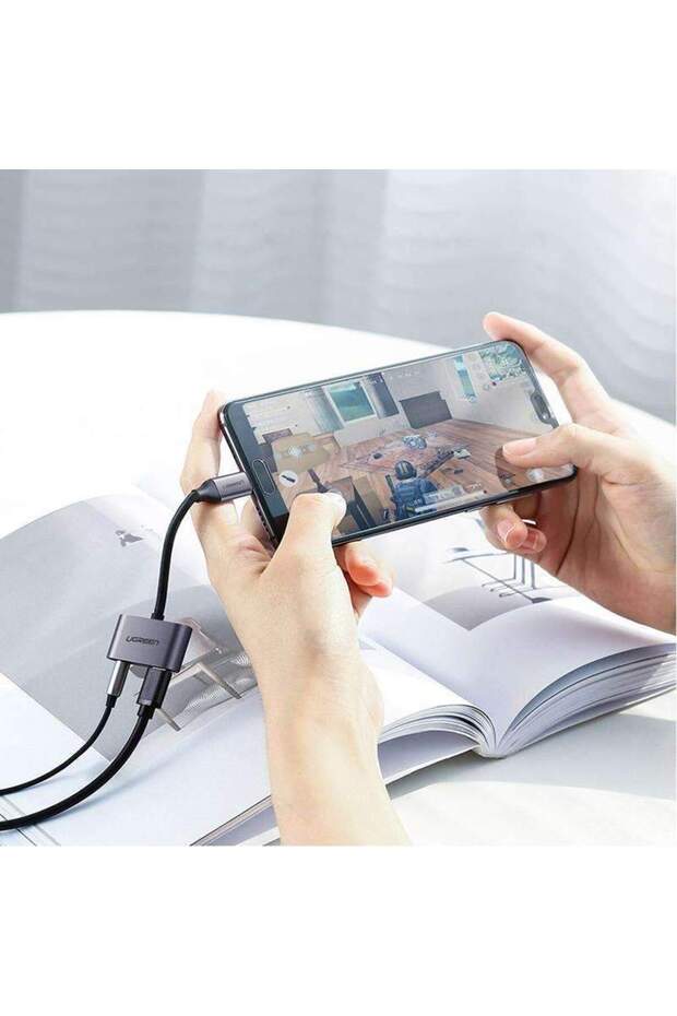 Type-c To 3.5mm Kulaklık Ve Şarj Dönüştürücü - 4