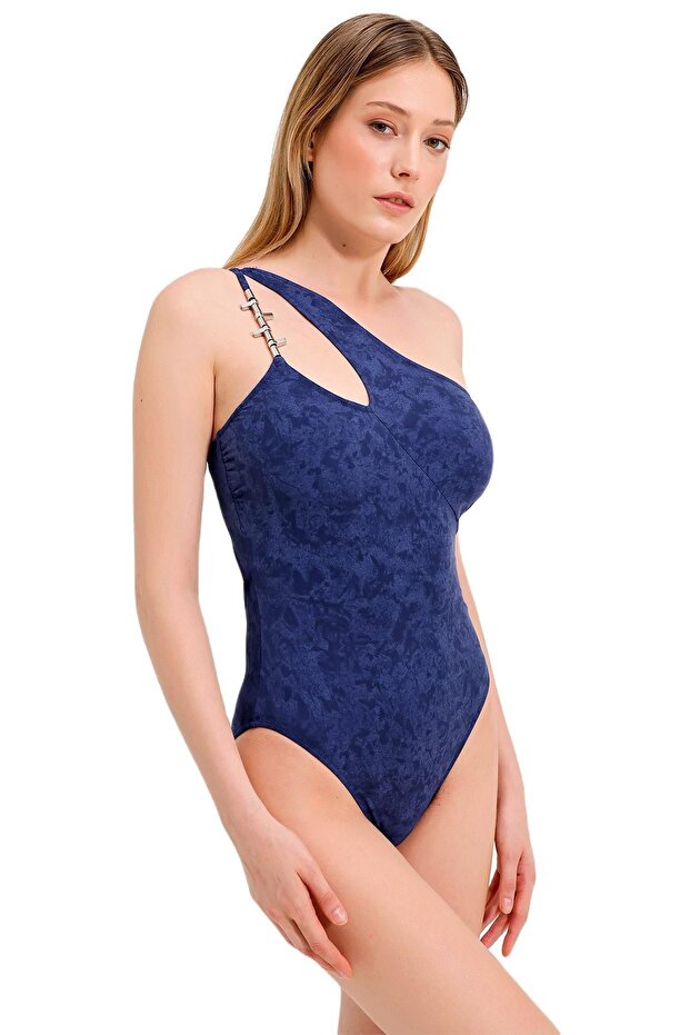 Tek Omuz Lacivert Mayo - 3