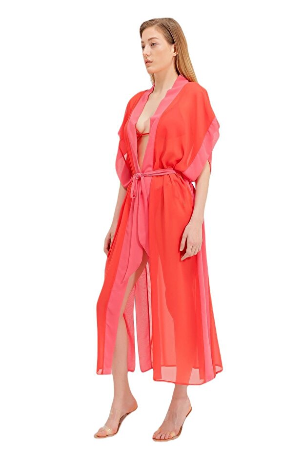 Zeki Şifon Turuncu Elbise - 2