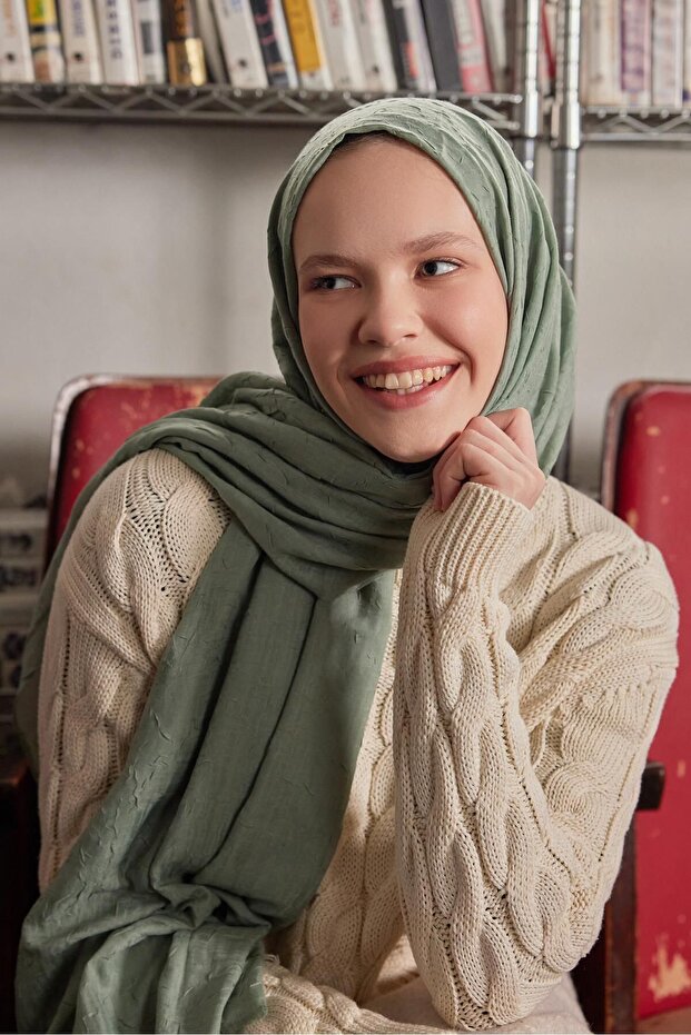 Şalland Bamboo Scarf Pastel Green