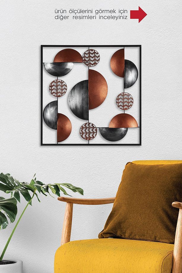 Doreart Aurora Metal Duvar Tablosu, Ev Ofis Duvar Panosu (bakır) - 1