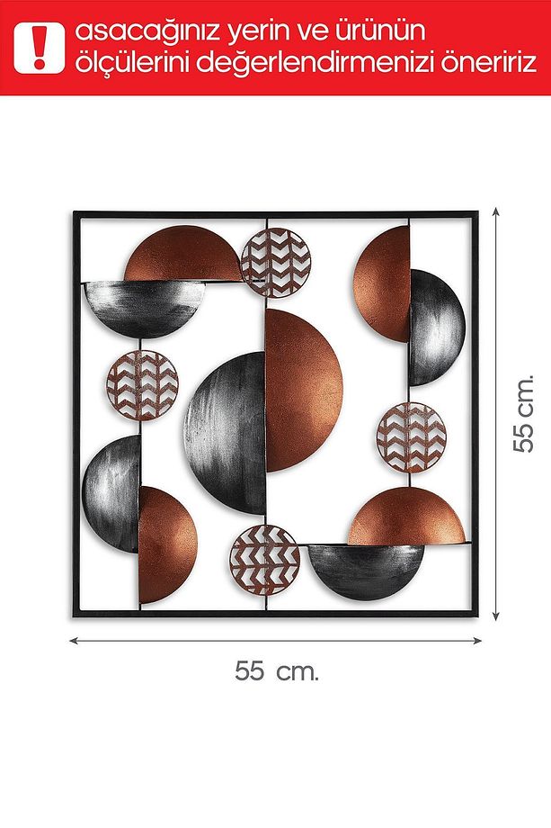 Doreart Aurora Metal Duvar Tablosu, Ev Ofis Duvar Panosu (bakır) - 3