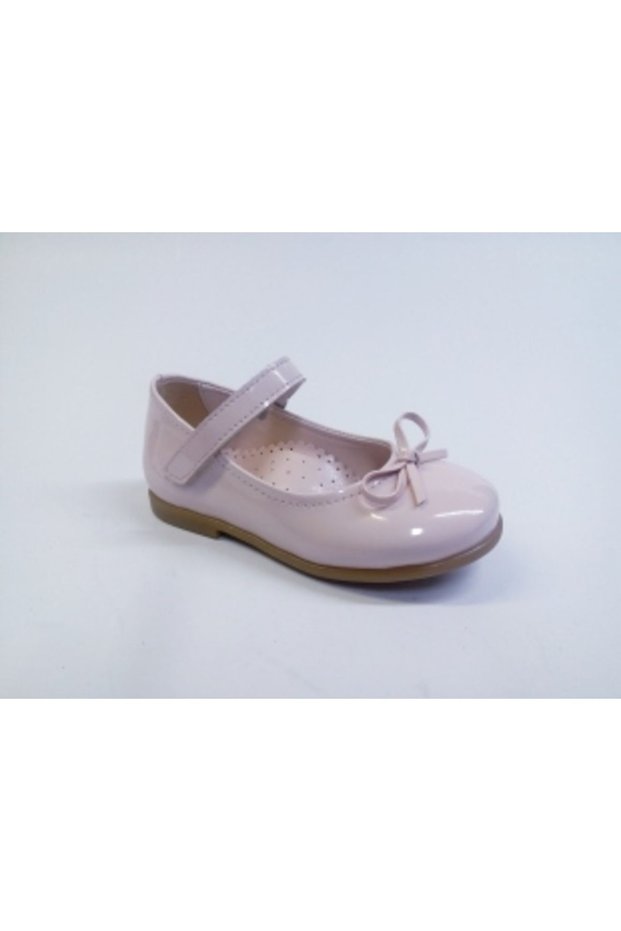 Powder Pink Patent Leather Girl's Baby Orthopedic Ballerina Shoes