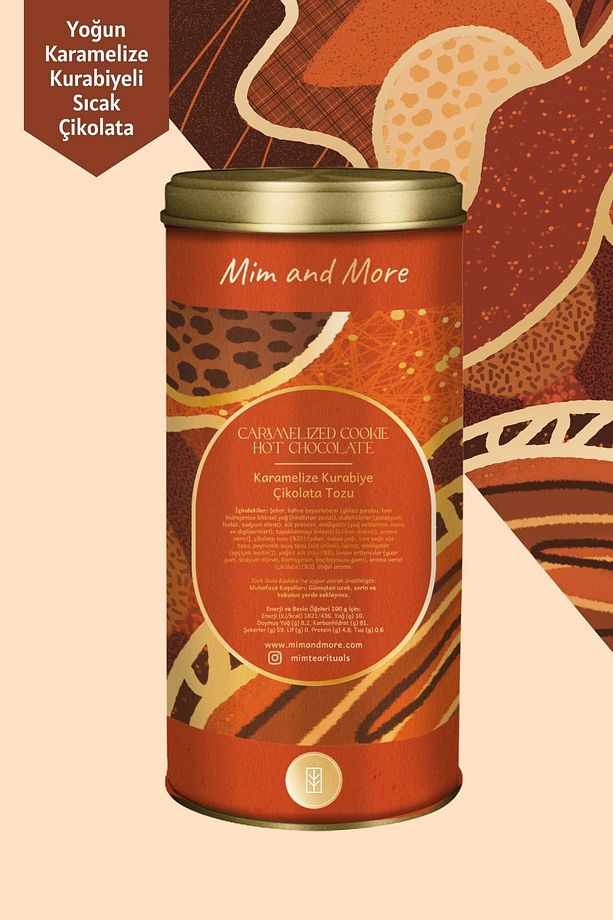 Caramelized Cookie Hot Chocolate - Karamelize Kurabiyeli Sıcak Çikolata, Tin, 200 gr - 3