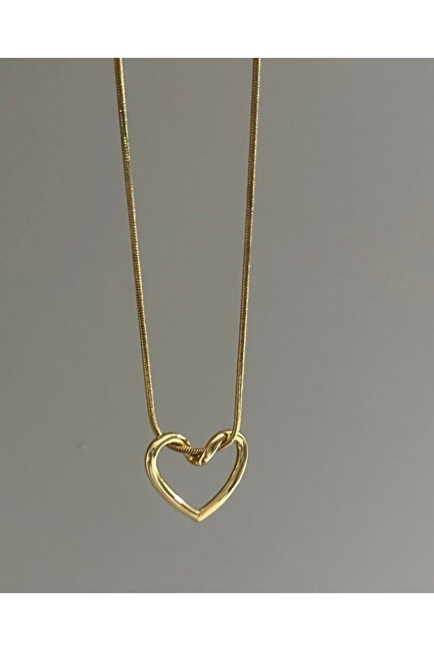 ÇELİK DÜĞÜM KALP KOLYE - 5