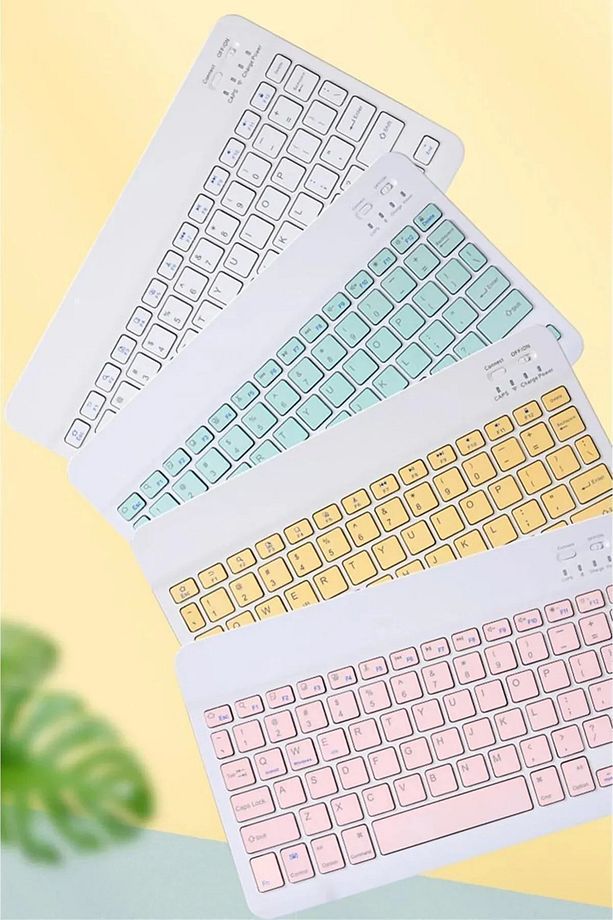 9. 8. 7. Nesil 10.2" 2021 Uyumlu Kablosuz Bluetooth Klavye+mouse Set ZR555 - 4