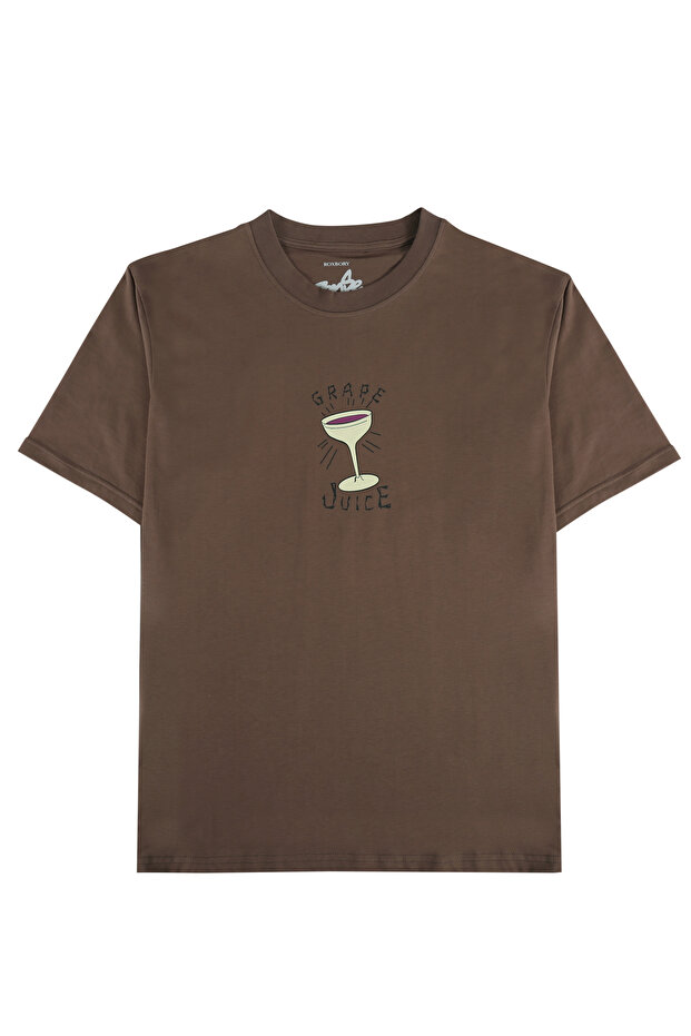 Grape Juice Baskılı Tişört