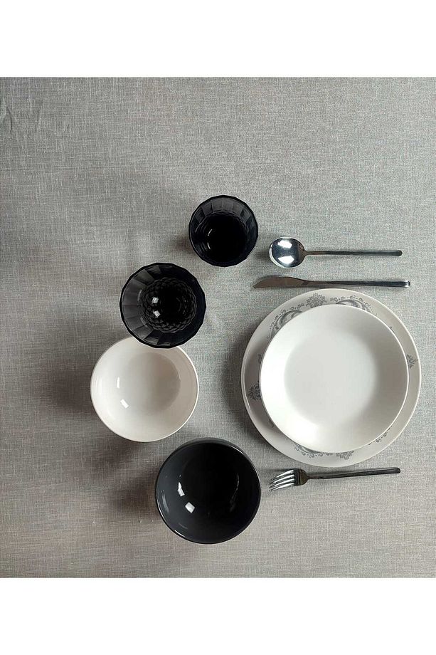 Gri Ince Polyester Tül Masa Örtüsü(LM) - 3