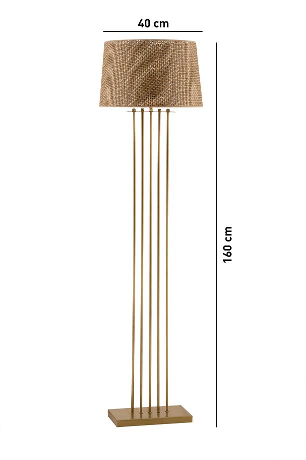 MIZRAK Eskitme Lambader Hasır Başlık, Modern 5'li Mızrak Metal Lambader - 3